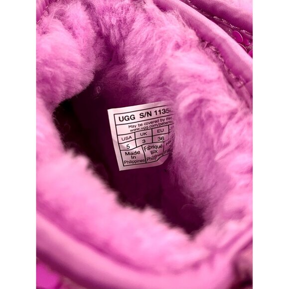 UGG Boots Sparkling Pink Shoes Wool 5 Woman Brand Short Boot - Picture 8 of 10
